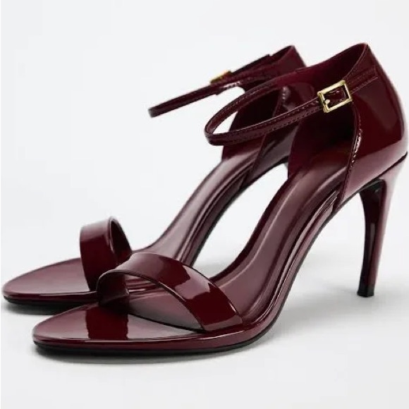 Zara strappy faux patent heel - Picture 5 of 10